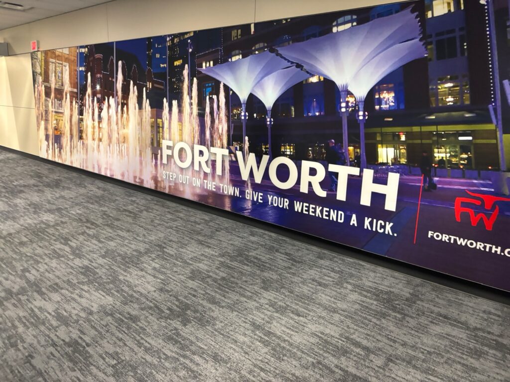 ダラス・フォートワース空港の到着後に入国審査エリアに向かうまでの間