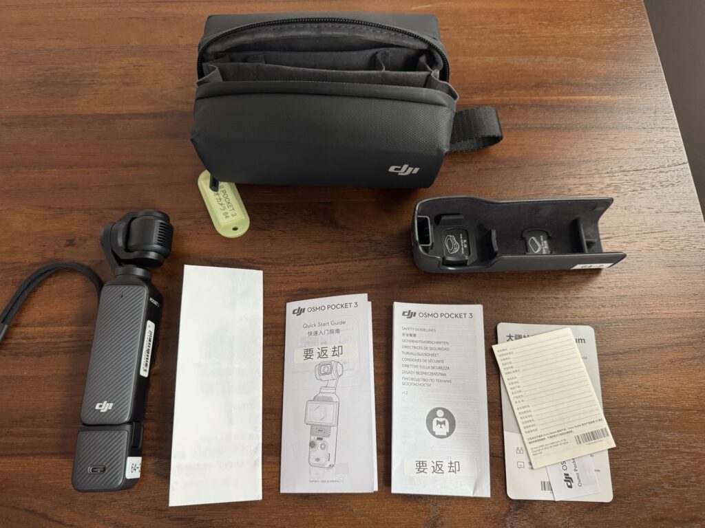 自宅に到着したオズモポケット3の写真