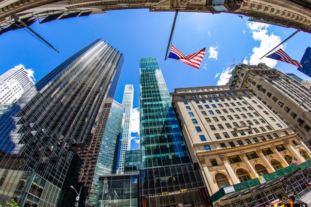 アメリカ東海岸の高層ビル
